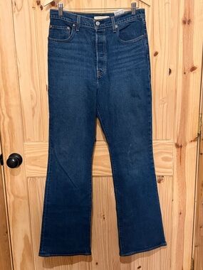 Levi’s ribcage boot High-Rise Women's Dark Blue Flare Jeans